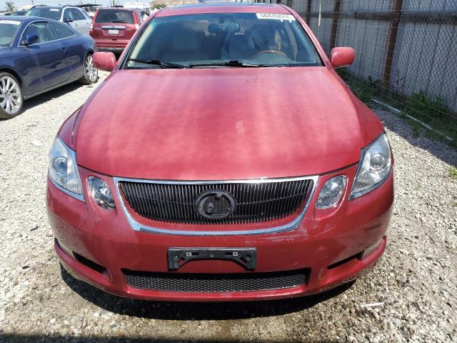 JTHBH96S965044443 - 2006 LEXUS GS 300 BURGUNDY photo 5