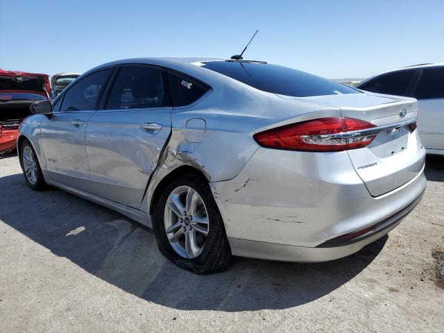 3FA6P0LU1JR173120 - 2018 FORD FUSION SE HYBRID SILVER photo 2