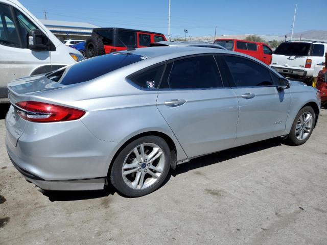 3FA6P0LU1JR173120 - 2018 FORD FUSION SE HYBRID SILVER photo 3