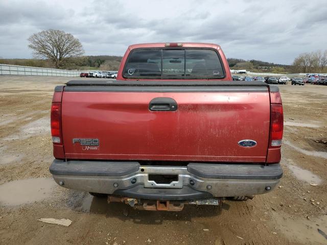 1FTSW31S21EC94031 - 2001 FORD F350 SRW SUPER DUTY RED photo 6