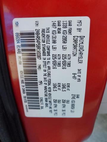 2A8HR54P58R103387 - 2008 CHRYSLER TOWN & COU TOURING RED photo 13