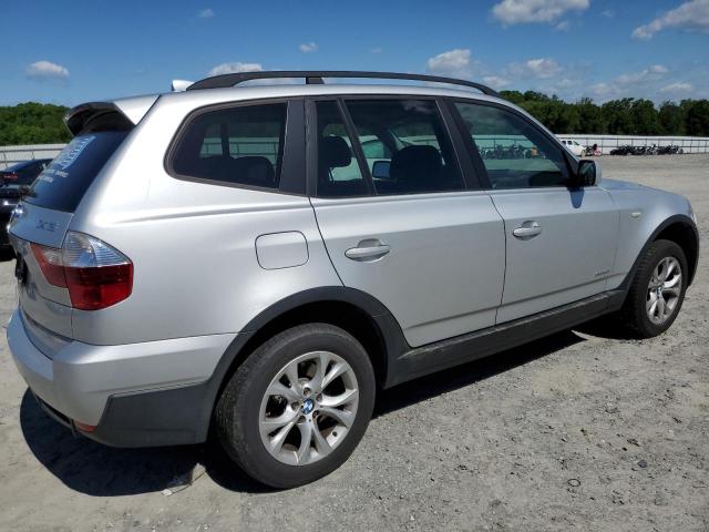 WBXPC93469WJ24618 - 2009 BMW X3 XDRIVE30I SILVER photo 3