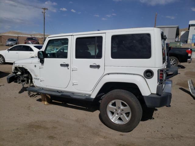 1C4BJWEG0EL203796 - 2014 JEEP WRANGLER U SAHARA WHITE photo 2