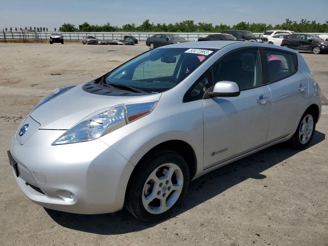 1N4AZ0CP7EC336050 - 2014 NISSAN LEAF S SILVER photo 1