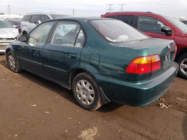 2HGEJ6615XH513466 - 1999 HONDA CIVIC BASE GREEN photo 2