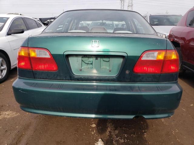 2HGEJ6615XH513466 - 1999 HONDA CIVIC BASE GREEN photo 6