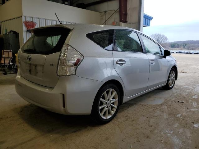 JTDZN3EU9E3331252 - 2014 TOYOTA PRIUS V SILVER photo 3