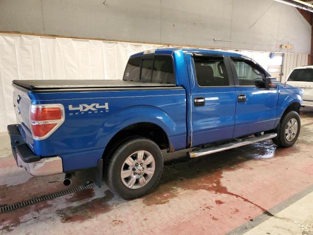 1FTFW1EF7CFA67823 - 2012 FORD F150 SUPERCREW BLUE photo 3