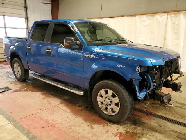 1FTFW1EF7CFA67823 - 2012 FORD F150 SUPERCREW BLUE photo 4