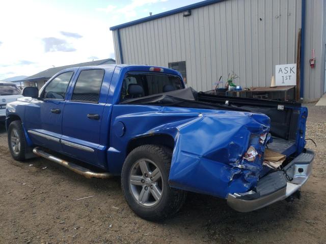 1D7HW58N58S517685 - 2008 DODGE DAKOTA QUAD LARAMIE BLUE photo 2