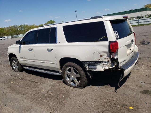 1GNSKKKC9FR245056 - 2015 CHEVROLET SUBURBAN K1500 LTZ WHITE photo 2