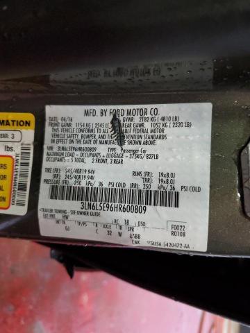 3LN6L5E96HR600809 - 2017 LINCOLN MKZ RESERVE ნაცრისფერი ფოტო 12