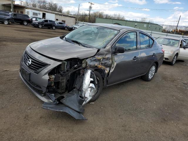 3N1CN7AP7DL894349 - 2013 NISSAN VERSA S GRAY photo 1