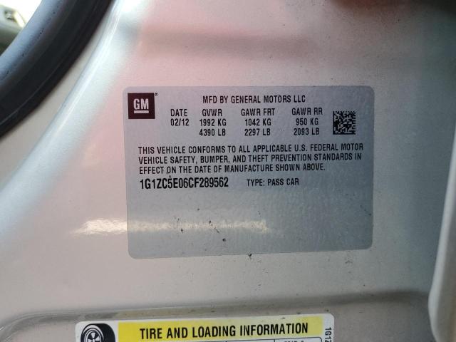 1G1ZC5E06CF289562 - 2012 CHEVROLET MALIBU 1LT 米色 照片 12