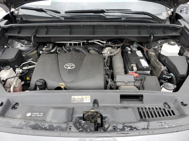 5TDGZRBH8MS550075 - 2021 TOYOTA HIGHLANDER XLE GRAY photo 12