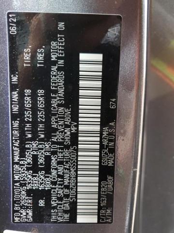 5TDGZRBH8MS550075 - 2021 TOYOTA HIGHLANDER XLE GRAY photo 14