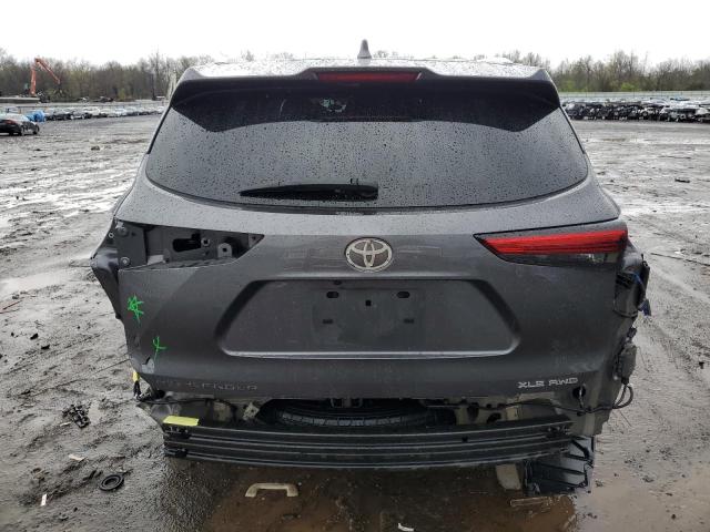 5TDGZRBH8MS550075 - 2021 TOYOTA HIGHLANDER XLE GRAY photo 6