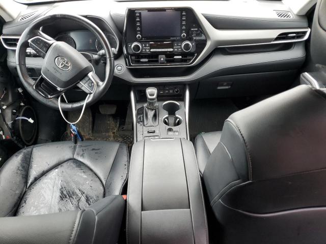 5TDGZRBH8MS550075 - 2021 TOYOTA HIGHLANDER XLE GRAY photo 8