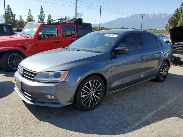 3VWD17AJ1FM216599 - 2015 VOLKSWAGEN JETTA SE GRAY photo 1