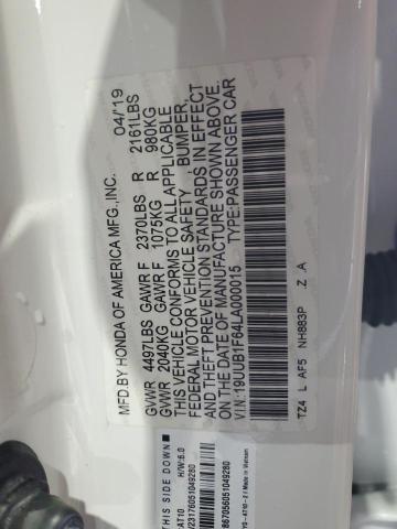 19UUB1F64LA000015 - 2020 ACURA TLX TECHNOLOGY 白色 照片 12