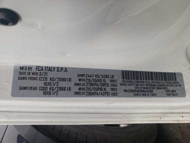 ZFBHRFAB2M6U40366 - 2021 RAM PROMASTER 白色 照片 13