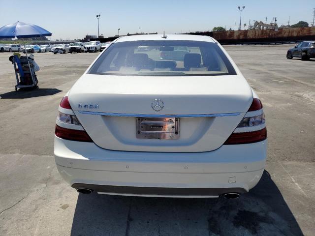 WDDNG71X87A111928 - 2007 MERCEDES-BENZ S 550 WHITE photo 6