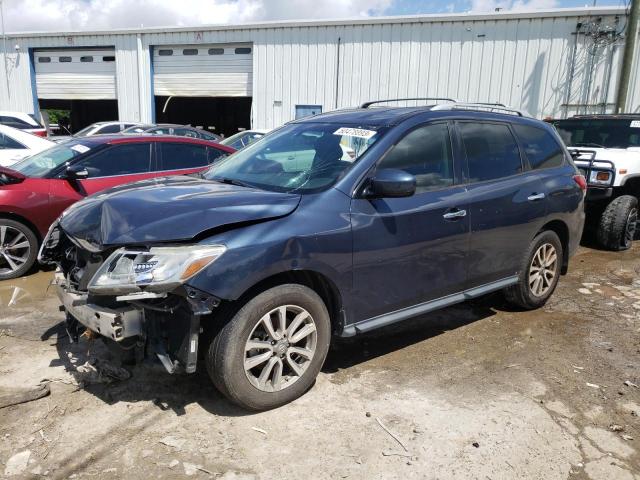5N1AR2MN2FC721791 - 2015 NISSAN PATHFINDER S BLUE photo 1