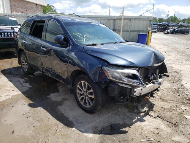5N1AR2MN2FC721791 - 2015 NISSAN PATHFINDER S BLUE photo 4