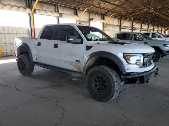 1FTFW1R64BFC35717 - 2011 FORD F150 SVT RAPTOR WHITE photo 4