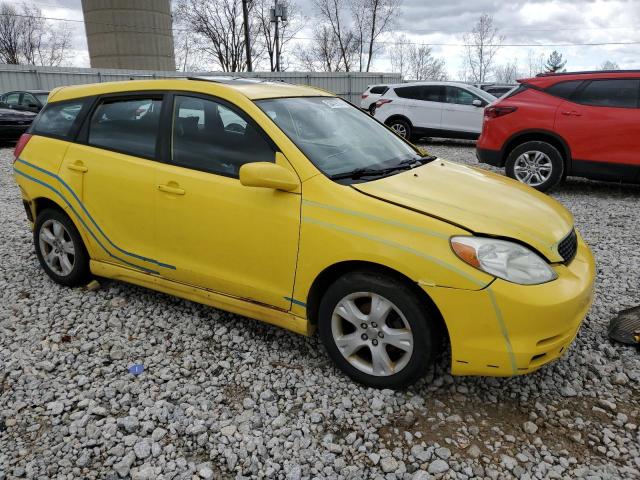 2T1KR32E04C179712 - 2004 TOYOTA COROLLA MA XR YELLOW photo 4