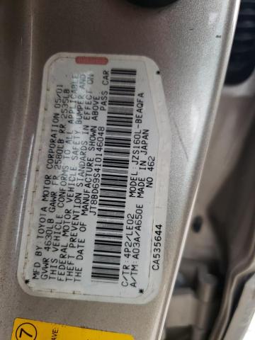 JT8BD69S410146048 - 2001 LEXUS GS 300 GOLD photo 12