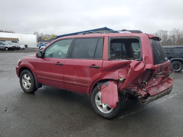 2HKYF18544H591501 - 2004 HONDA PILOT EXL RED photo 2