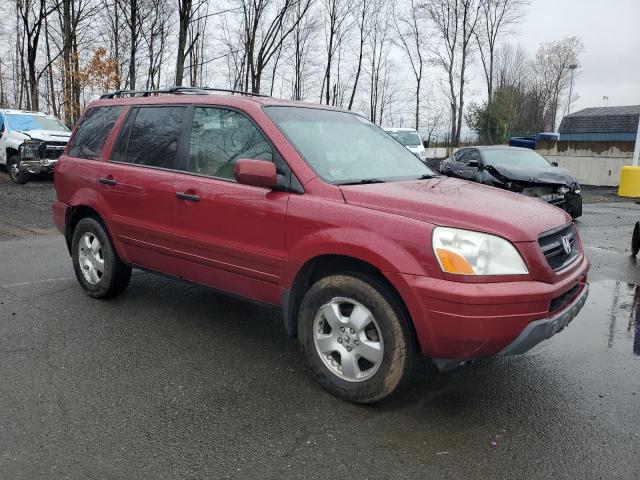 2HKYF18544H591501 - 2004 HONDA PILOT EXL RED photo 4