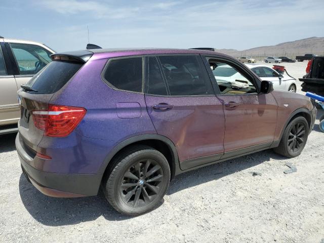 5UXWX9C57E0D30681 - 2014 BMW X3 XDRIVE28I PURPLE photo 3