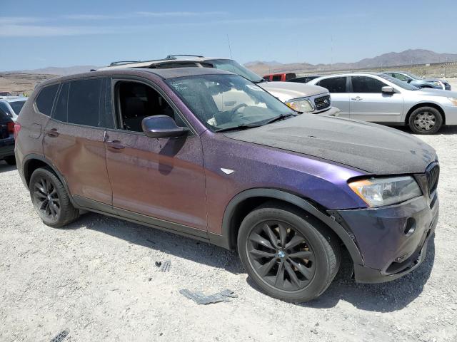 5UXWX9C57E0D30681 - 2014 BMW X3 XDRIVE28I PURPLE photo 4