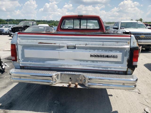 1B7HD14Y8JS785354 - 1988 DODGE D-SERIES D150 RED photo 6