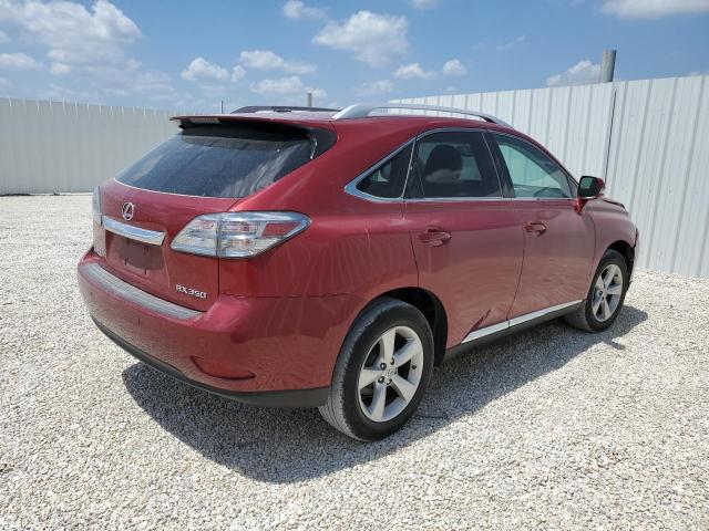 2T2BK1BA6AC015443 - 2010 LEXUS RX 350 RED photo 3