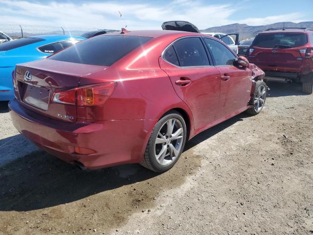 JTHBE5C26A5024441 - 2010 LEXUS IS 350 RED photo 3