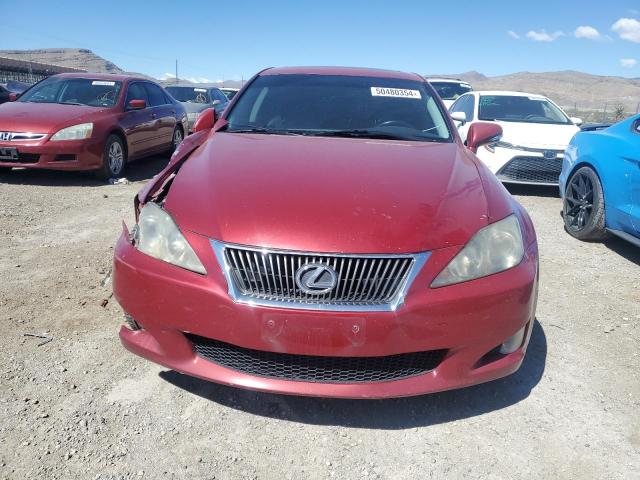 JTHBE5C26A5024441 - 2010 LEXUS IS 350 RED photo 5