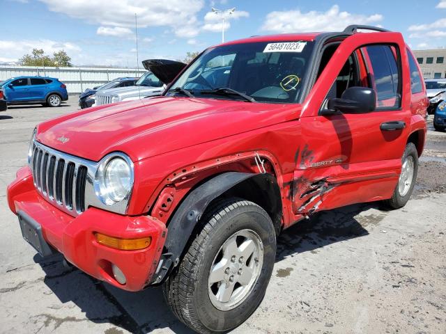 1J8GL58K92W178992 - 2002 JEEP LIBERTY LIMITED RED photo 1