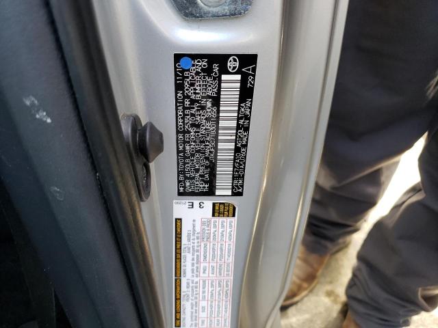 JTKJF5C71B3011656 - 2011 TOYOTA SCION TC 银色 照片 12