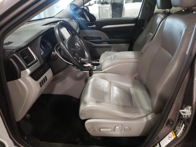 5TDJKRFH9FS117761 - 2015 TOYOTA HIGHLANDER XLE GRAY photo 7