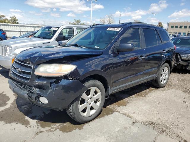 5NMSH73E48H189569 - 2008 HYUNDAI SANTA FE SE BLACK photo 1