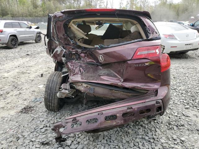 2HNYD28298H537606 - 2008 ACURA MDX BURGUNDY photo 6