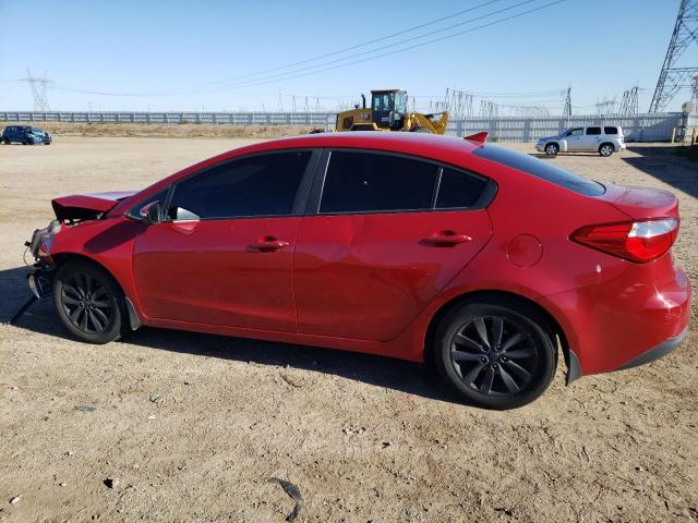 KNAFX4A68G5598364 - 2016 KIA FORTE LX RED photo 2