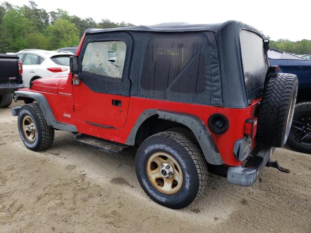 1J4FY29P4VP419900 - 1997 JEEP WRANGLER / SE RED photo 2