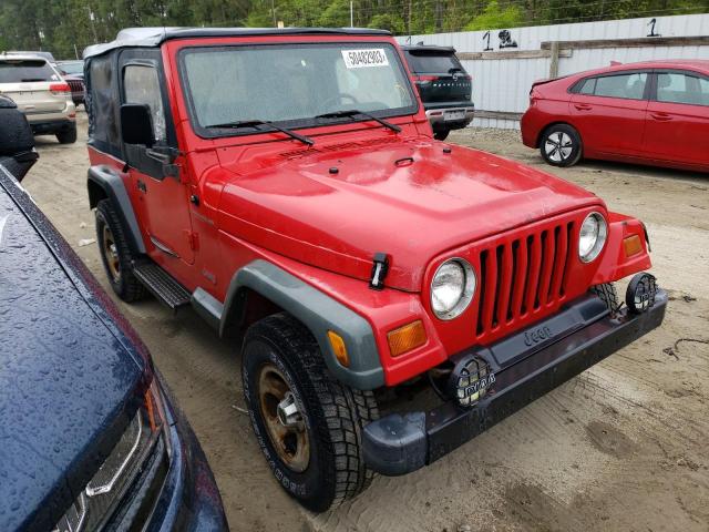 1J4FY29P4VP419900 - 1997 JEEP WRANGLER / SE RED photo 4