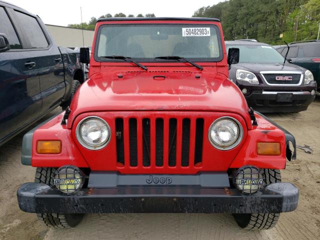 1J4FY29P4VP419900 - 1997 JEEP WRANGLER / SE RED photo 5