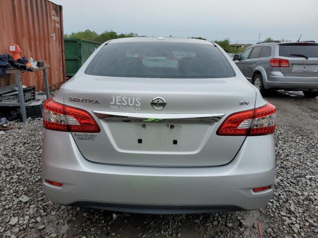 3N1AB7AP8FL678898 - 2015 NISSAN SENTRA S SILVER photo 6