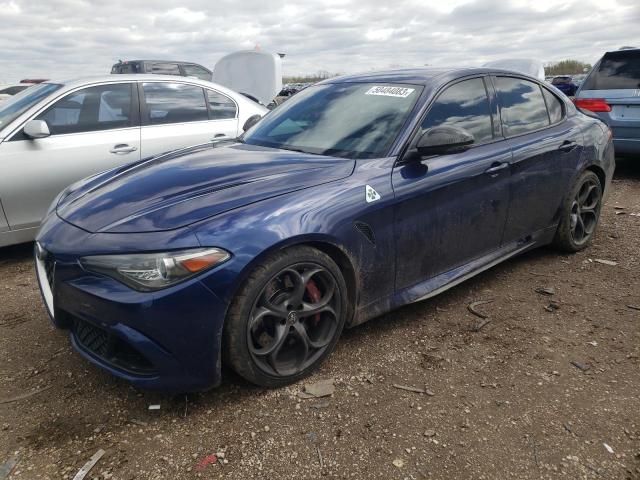 ZARFAEAV1H7548774 - 2017 ALFA ROMEO GIULIA QUADRIFOGLIO BLUE photo 1